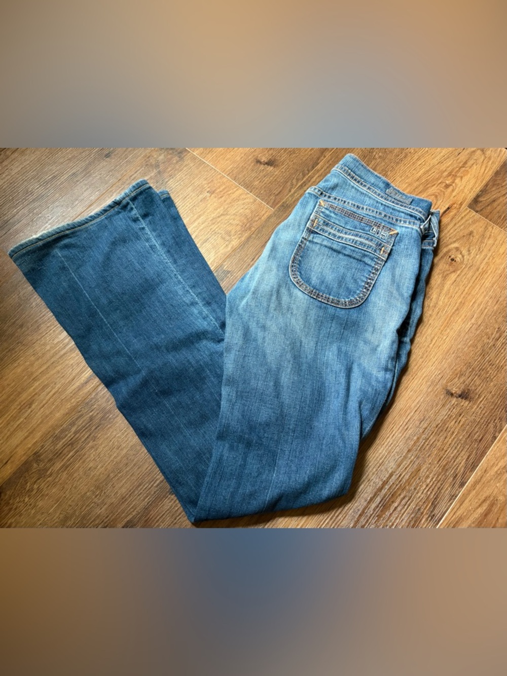 Y2K Citizens of Humanity Flare Embroidered Pocket Jeans 29